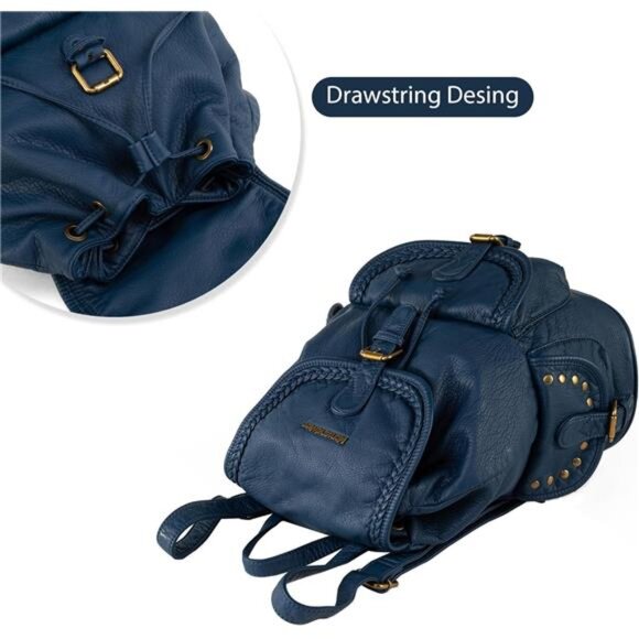 Casual Daypack for Travel Work Blue - Picture 3 of 6